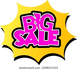 graphic vector illustration. big sale writing design in purple is suitable for use to promote sales 