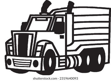 graphic vector illustration of
a cartoon of various types of industrial or plantation trucks
fit for design for learning methods or symbols