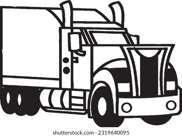 graphic vector illustration of
a cartoon of various types of industrial or plantation trucks
fit for design for learning methods or symbols