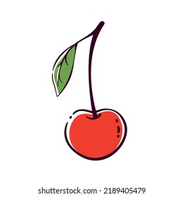 Graphic vector illustration of cherry.