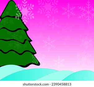 Graphic vector illustration of Christmas celebration background design has a very beautiful blue snowman fit for Christmas background