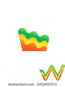 Ilustración vectorial gráfica, taza contiene 3 colores, conveniente para el uso como logotipo