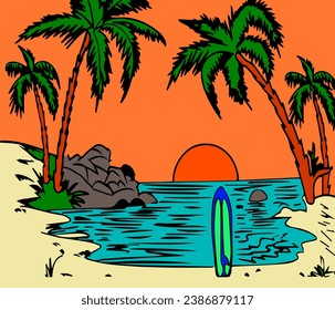 graphic vector illustration of
The design of a doodel or a picture of a natural view of the mountains is suitable for a background object