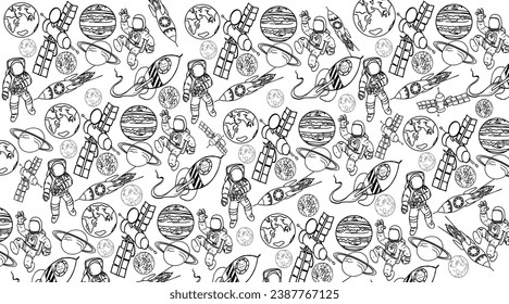 graphic vector illustration of
The design of a doodel from outer space is suitable for children who want to learn about outer space or outer space