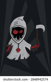 Grafische Vektorgrafik für böse tote Hintergründe, perfekt für Buchumschläge, Aufkleber, Stiefel, Halloween-Hintergrund usw.