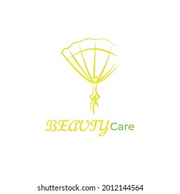 Graphic vector illustration of a fan, perfect for beauty clinics, spas, etc.