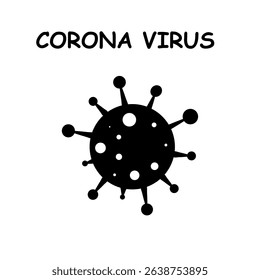 graphic vector illustration of a green virus. a form of virus that spreads disease. 3D rendering of the corona viruses Covid-19. coronavirus outbreak, virus floating in a cellular environment.
