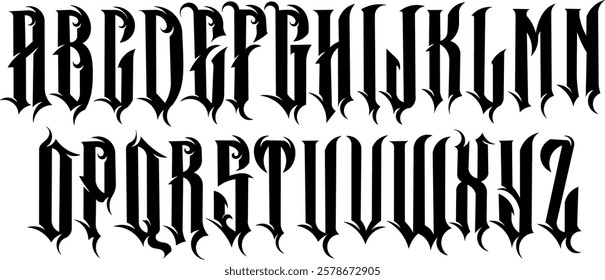 graphic vector illustration, metal font suitable for use for rock n roll music flyers 