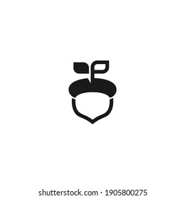 
graphic vector illustration of oak nut  perfect for food  company etc.