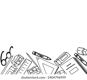 graphic vector illustration of office work tools, suitable for computer backgrounds for work enthusiasm