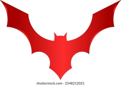 graphic vector illustration. red bat icon is suitable for logo concept and others 
