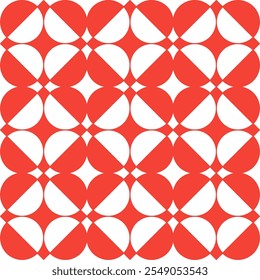 graphic vector illustration. red round and square combination pattern design is suitable for use as a background 