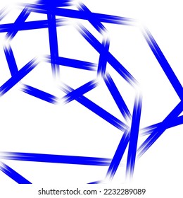 graphic vector illustration of several strokes in a neat shape, blue in color, nice and unique shape, can be used for design, good for logos, can be used for backgrounds, can be made as icons.