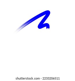 graphic vector illustration of several strokes in the form of a graphic, blue in color, unique shape, can be used for design, good for logos, can be made as an icon.