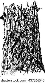 Graphic vector illustration of tree bark