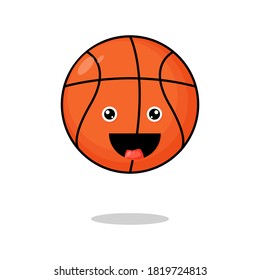 Graphic vector illustrations of cute basketball characters, suitable for children's books, etc.