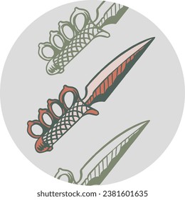 Graphic vector illustrations of dagger are good for merchandise and very good when printed