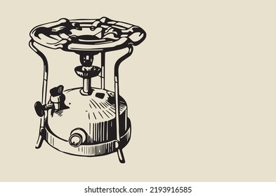 Graphic vector image of primus appliances