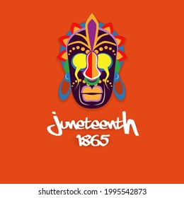 graphic vector of juneteenth tshirt tribasl design