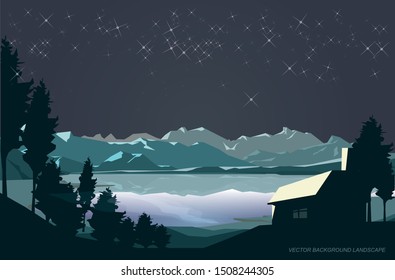 graphic vector of landscape illustration