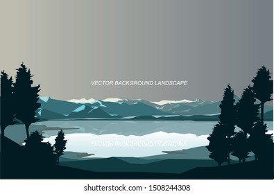 graphic vector of landscape illustration. landscape background