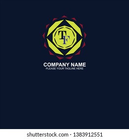 graphic vector logo initial f alphabet 