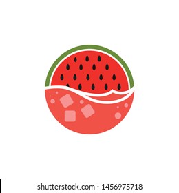 GRAPHIC VECTOR LOGO WATERMELON JUICE FRESH HEALTH VITAMIN
