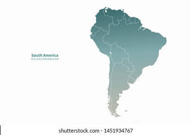 central and south america map vector Graphic Vector Map Central South America Stock Vector Royalty central and south america map vector