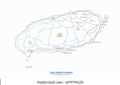 Jeju Island Map Hd Stock Images Shutterstock