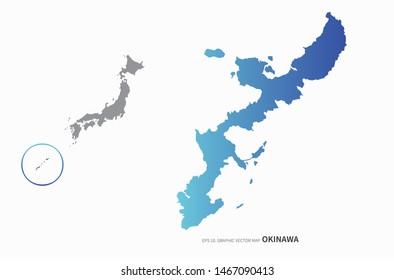 Karte von Okinawa, Japan