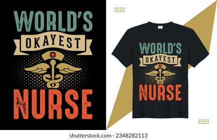 graphic vector nursing t shirt. nurse t-shirt design.  typography clothing illustration shirt. health care tee shirt. Perfect for print items and bags, sticker, mug, template, banner. 
