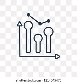 Graphic vector outline icon isolated on transparent background, high quality linear Graphic transparency concept can be used web and mobile