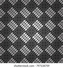 Graphic vector pattern. Wallpaper in the geometrical style. Abstract ornament. A seamless background. Gray, black and white texture.