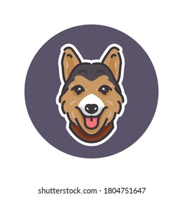 Graphic vector of Pembroke Welsh Corgi dog mascot illustration. perfect for logo, icon or mascot
