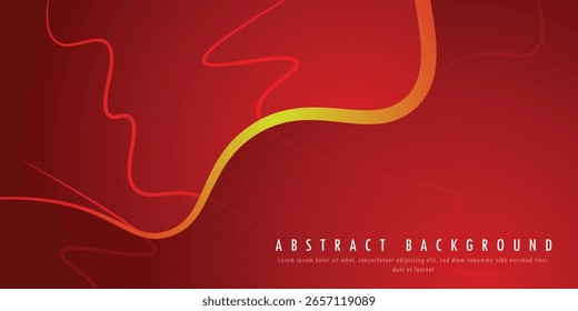 graphic vector of red line abstarct background, Yellow line and red and yellow mixed abstract background, Abstract red background with premium quality for advertising. vector eps 10
