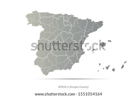 graphic vector of spain map.
europe country map.