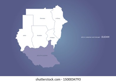 graphic vector of sudan map.
africa country map.