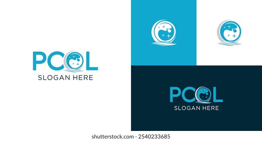 Graphic vector for swimming pool Concept Logo Design