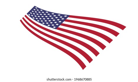 graphic vector of united state flag.