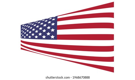 graphic vector of united state flag.