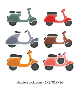 Graphic vector of Vespa illustration collection, perfect for print