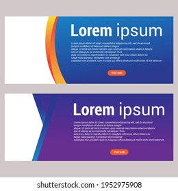 graphic vector of web banner template, good for for web, site, banner, presentation.