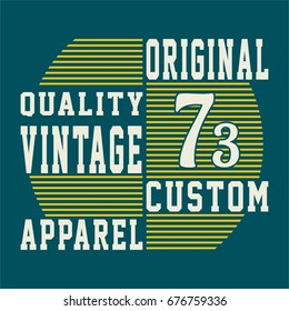 graphic VINTAGE for shirt and print