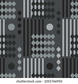 Graphic vintage vertical seamless pattern. Suitable for screen, print and other media.
