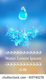 Graphic water splash