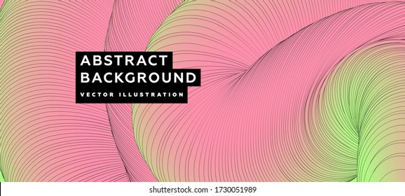 Estilo de onda gráfica fondo geométrico dinámico mínimo. Vector Eps10