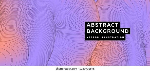 Graphic wave style minimal dynamic geometric background. Eps10 vector