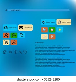 Graphic Web Design ,vector illustration