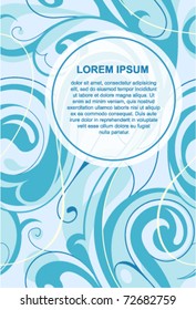 Graphic web template. EPS-10