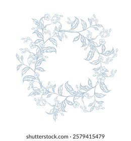 Colheita de casamento gráfica com flores. Ilustração